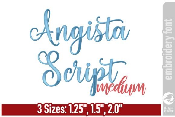 Angista Script: A Modern and Elegant Embroidery Font