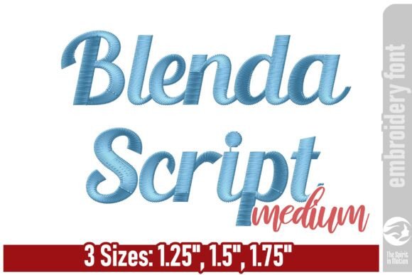Blenda Script Font: A Chic and Robust Embroidery Choice