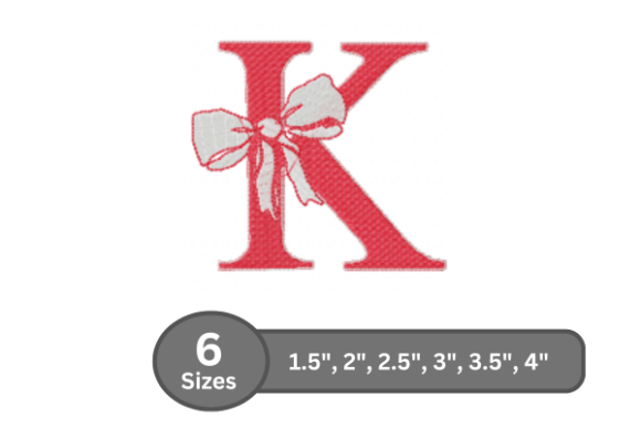 Cherry Knot Alphabet - K: A Stylish Monogram Design