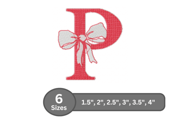 Cherry Knot Alphabet - P: A Stylish Monogram Choice