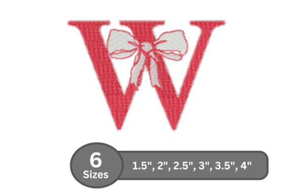 Cherry Knot Alphabet - W: A Stylish Monogram Choice