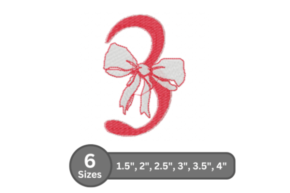 Cherry Knot Number - 3: A Stylish Monogram Design