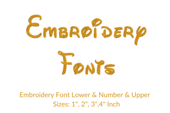 Cute Font Embroidery Design for Seasonal Charm