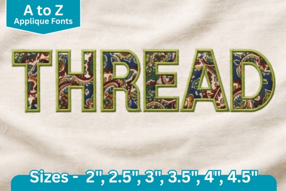 Elegant Satin Line Edge Applique Font