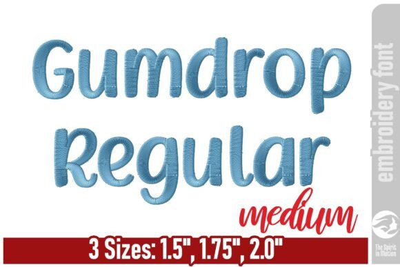 Gumdrop Playful Embroidery Font - A Fresh, Friendly Choice
