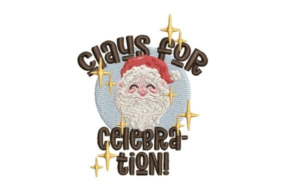 Jolly Santa Claus for Celebration: A Festive Embroidery Design