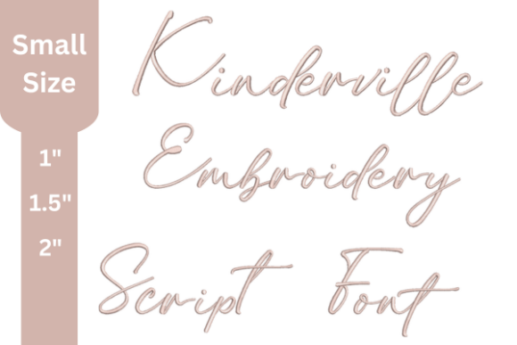 Kinderville Script: A Versatile Embroidery Font