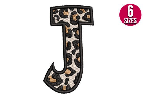Leopard Print Alphabet Font Letter J: A Bold Holiday Touch