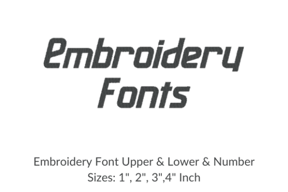 Maassslicer Font: A Versatile Embroidery Design