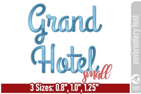 Review: Grand Hotel Embroidery Font - Small