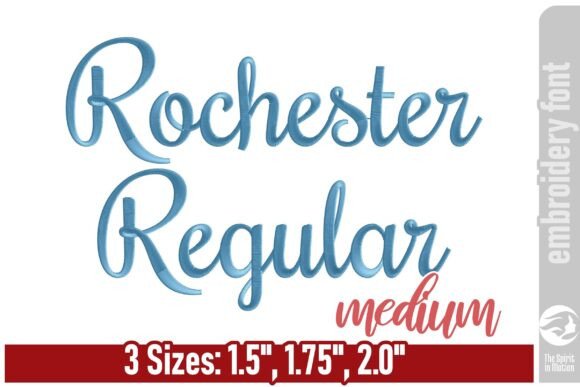 Rochester Embroidery Font - Elegant and Timeless