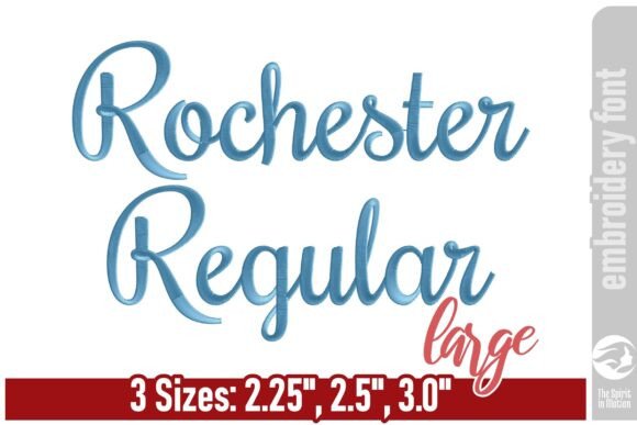 Rochester Embroidery Font - Large: A Detailed Review
