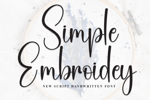Simple Embroidery: A Versatile Script Font