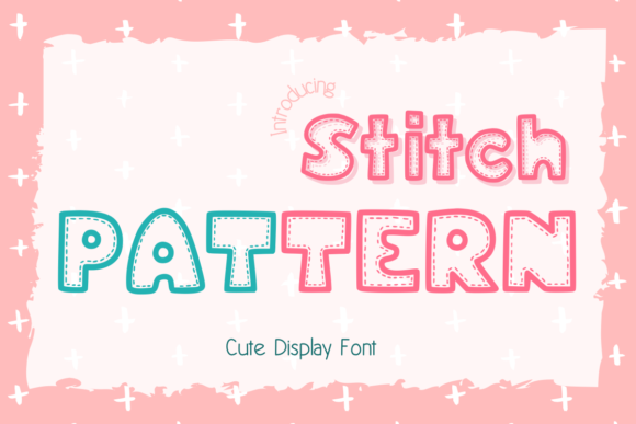 Stitch Pattern: A Charming Font for Seasonal Delights